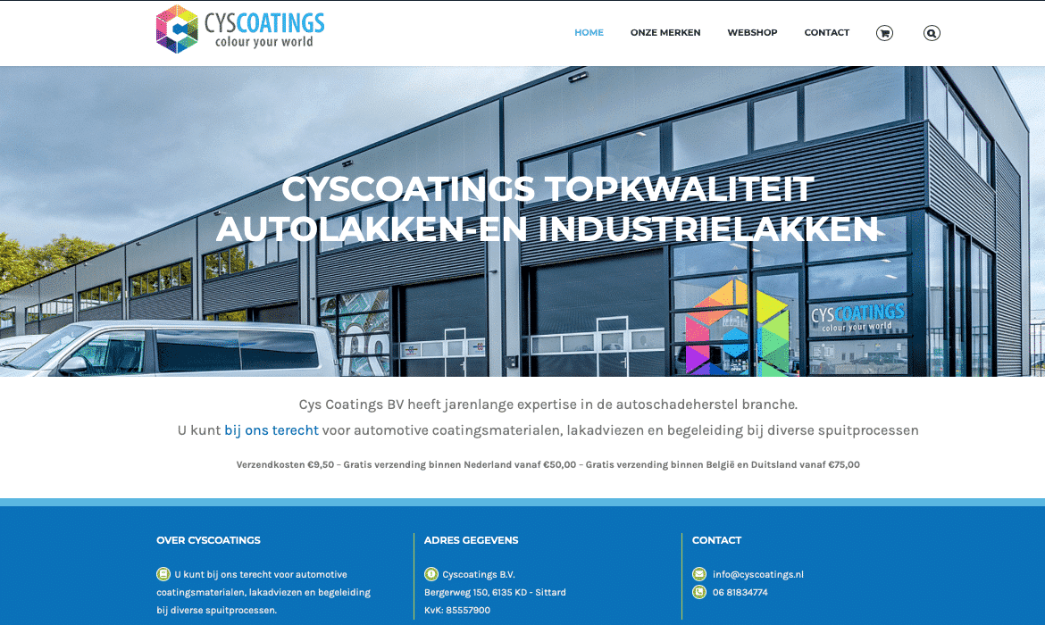 Webdesign Service - Cyscoatings